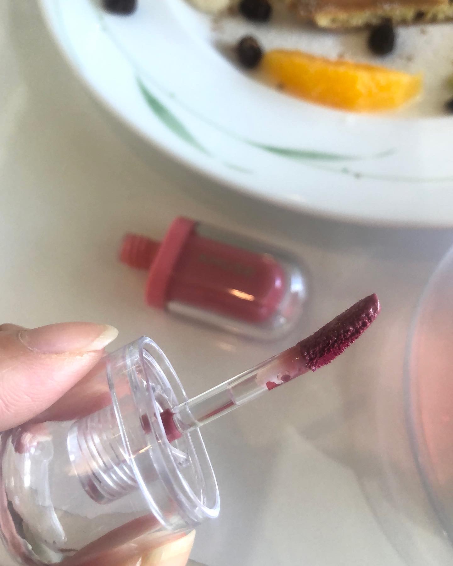 ジェルフィットティント/AMUSE/リップティントを使ったクチコミ（3枚目）