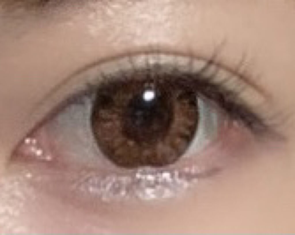 DopeWink 1month ピークスブラウン/Dope Wink/１ヶ月（１MONTH）カラコンを使ったクチコミ（3枚目）