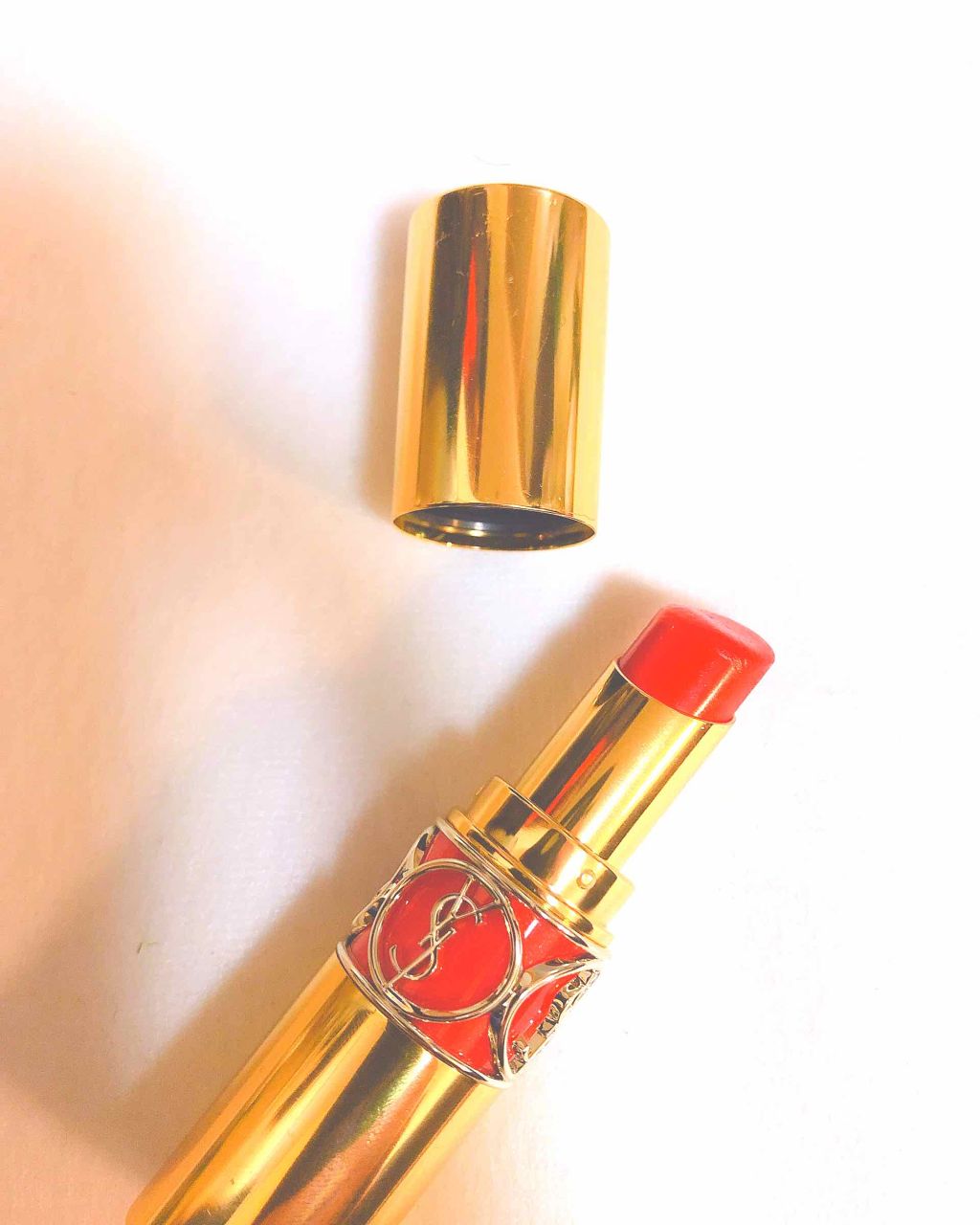 ルージュ ヴォリュプテ シャイン/YVES SAINT LAURENT BEAUTE/口紅を使ったクチコミ（2枚目）