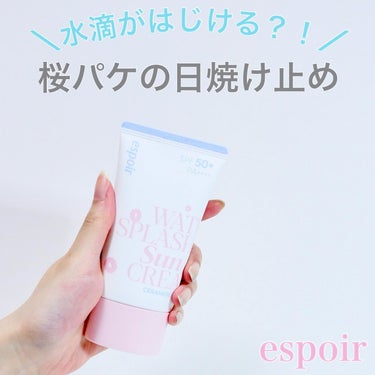 espoir ウォータースプラッシュサンクリーム セラミドのクチコミ「＼espoirの日焼け止めレビュー🌸／



┈┈┈┈┈┈┈┈┈┈


espoir
ウォータ.....」（1枚目）