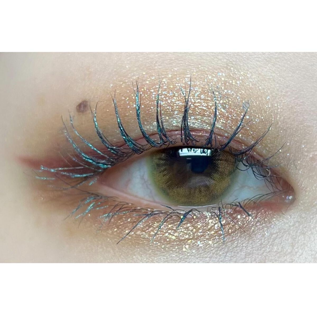 美容液カラーマスカラ 103 メタリックエメラルド/Borica/マスカラを使ったクチコミ（3枚目）