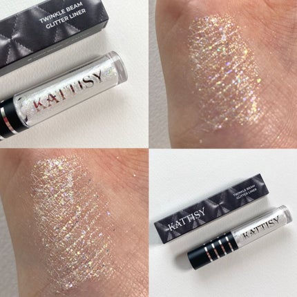 KATTISY Twinkle Beam Glitter Liner/YOUR BRAND/グリッターを使ったクチコミ(1枚目)