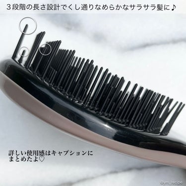 立体ヘアブラシ（コンパクト）/DAISO/ヘアブラシを使ったクチコミ（3枚目）