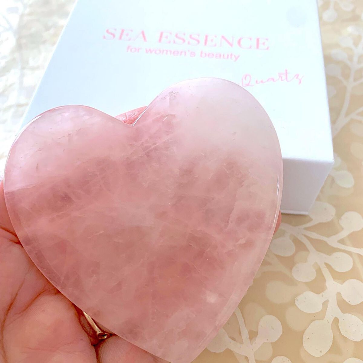 ローズクォーツ美顔プレート/SEA ESSENCE/美顔器・マッサージを使ったクチコミ（3枚目）