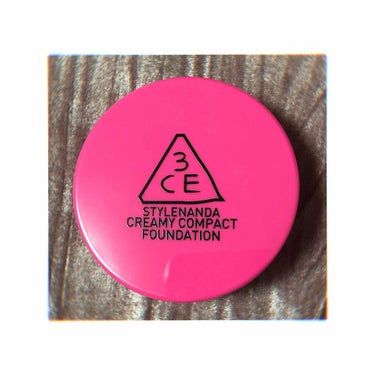 3CE PINK CREAMY COMPACT FOUNDATIONのクチコミ「         『3ce creamer compact foundation』


💖go.....」（1枚目）
