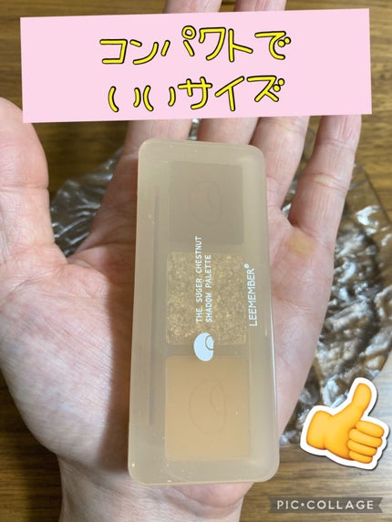 3色マロンアイシャドウパレット/LEEMEMBER/アイシャドウパレットを使ったクチコミ(3枚目)