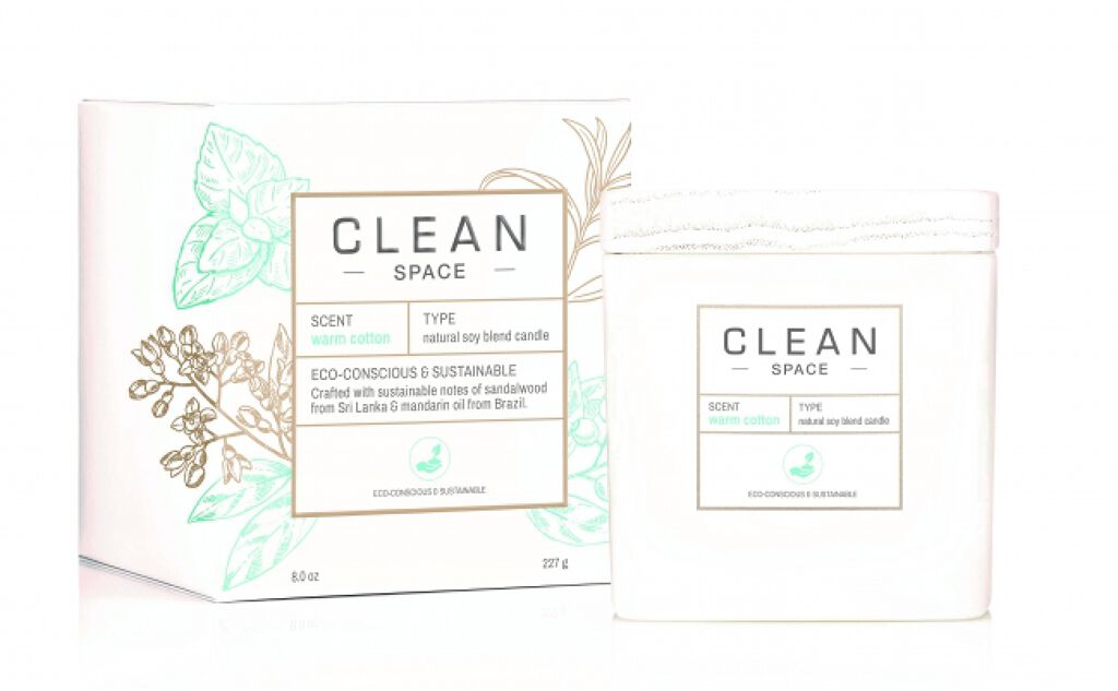 クリーンスペース ナチュラルソイブレンドキャンドル ウォームコットン