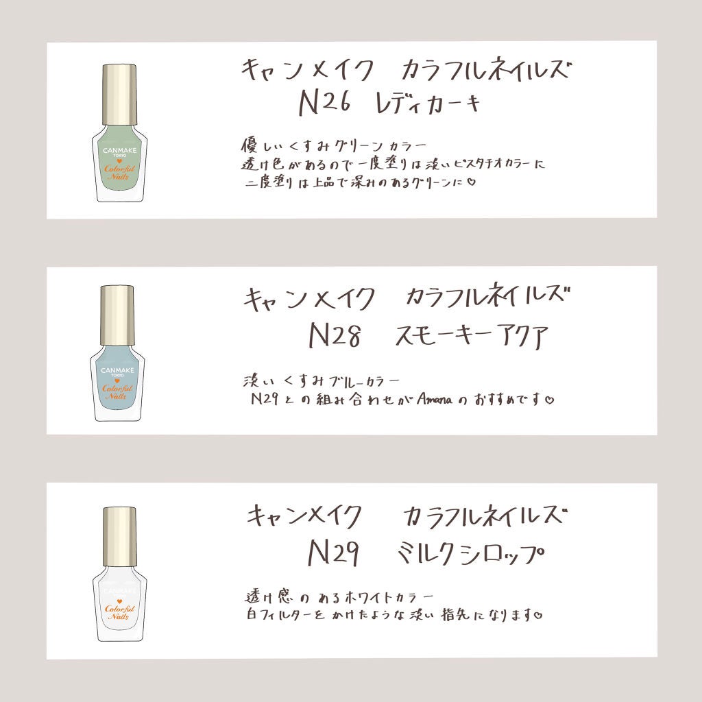 カラフルネイルズ/キャンメイク/マニキュアを使ったクチコミ(9枚目)