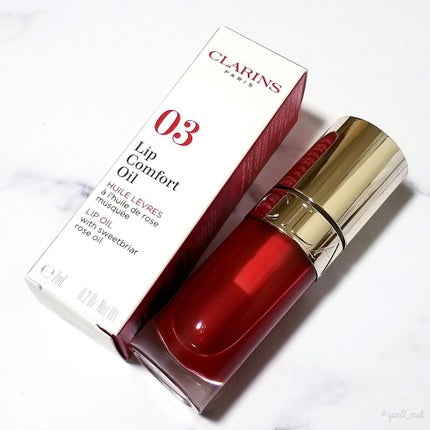 リップコンフォートオイル/CLARINS/リップグロスを使ったクチコミ(5枚目)