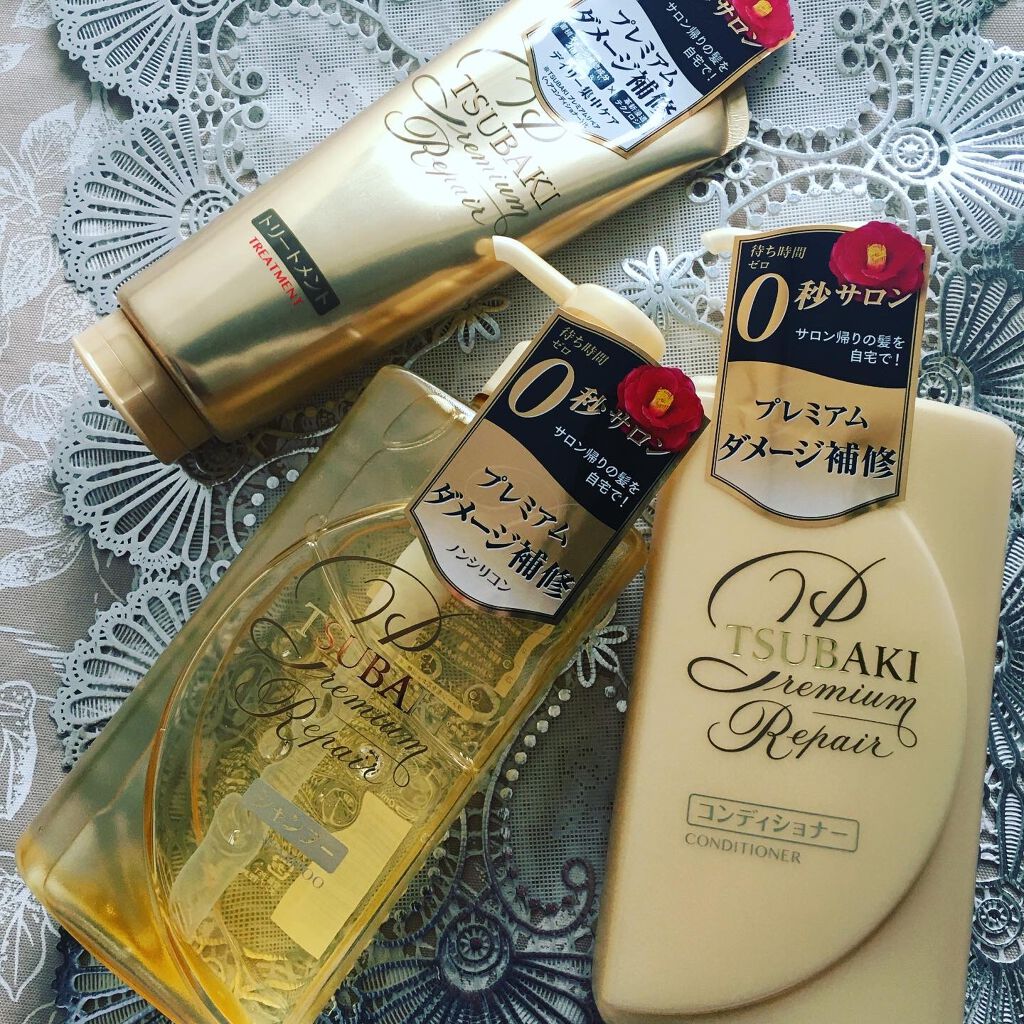 プレミアムリペア シャンプー／ヘアコンディショナー/TSUBAKI/市販シャンプーを使ったクチコミ（1枚目）