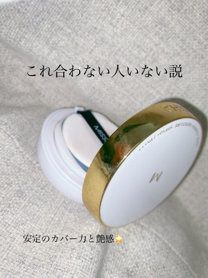 M クッション ファンデーション(モイスチャー)/MISSHA/クッションファンデーションを使ったクチコミ(1枚目)