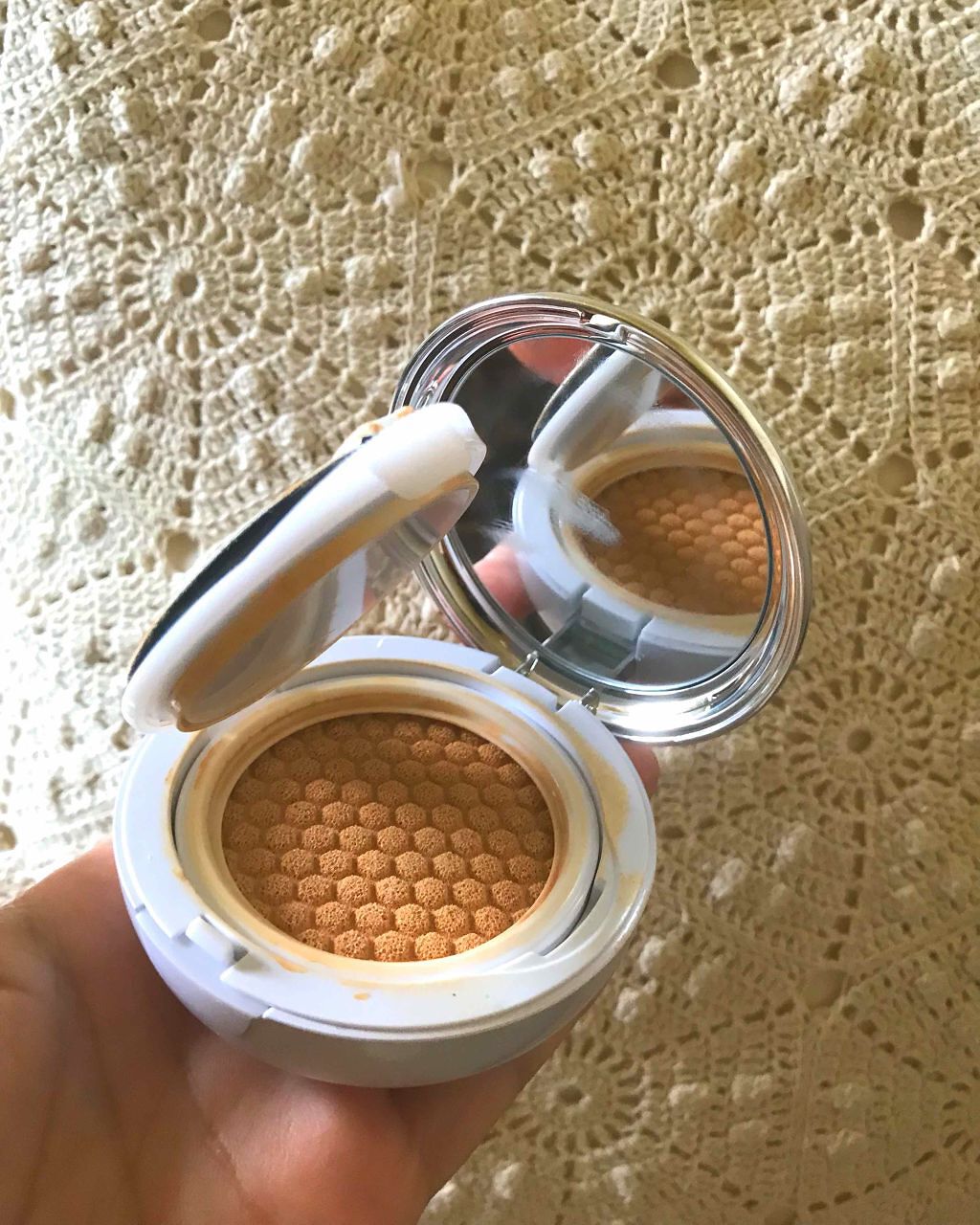 エアクッション ナチュラル/IOPE/クッションファンデーションを使ったクチコミ（2枚目）