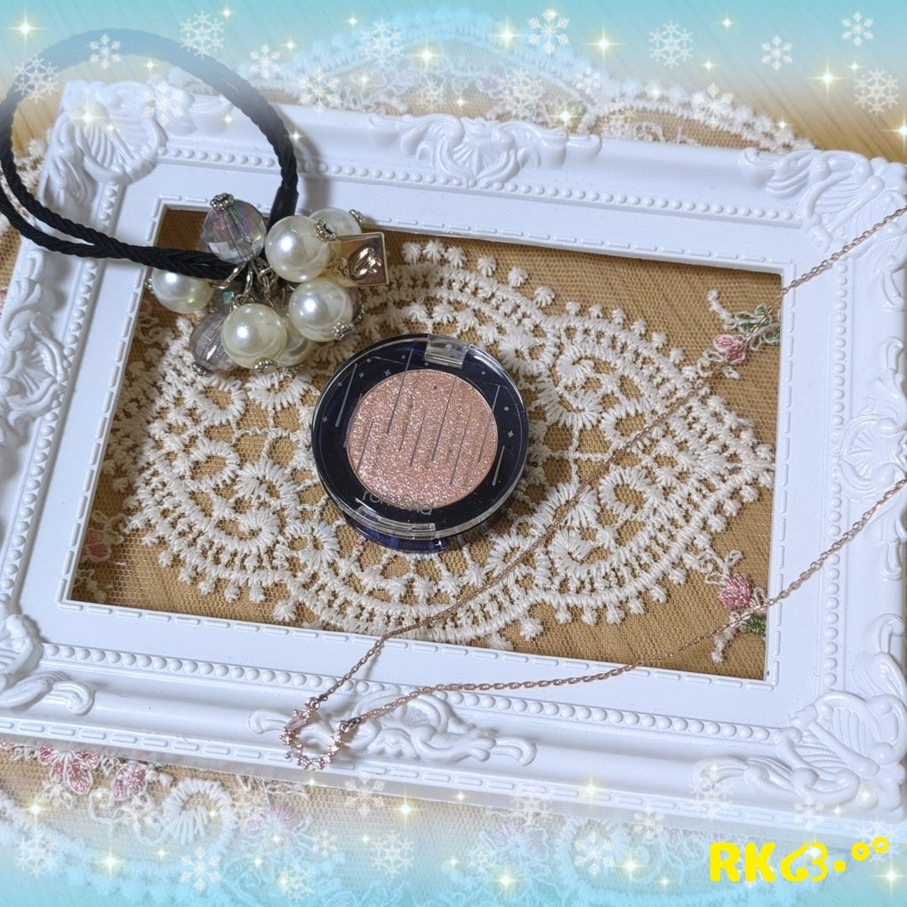 グリッター シャドウ カラー 01 ムーンライト(MOONLIGHT)/rom&nd/グリッターを使ったクチコミ（1枚目）