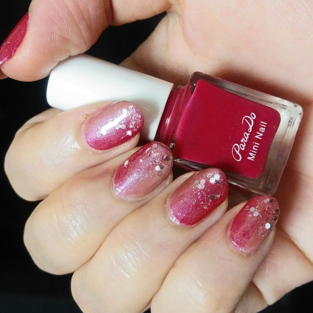 セリア ATフレークネイルグリッター/セリア/マニキュアを使ったクチコミ（2枚目）