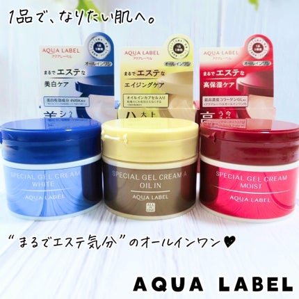 スペシャルジェルクリームN (モイスト)/アクアレーベル/オールインワン化粧品を使ったクチコミ(6枚目)
