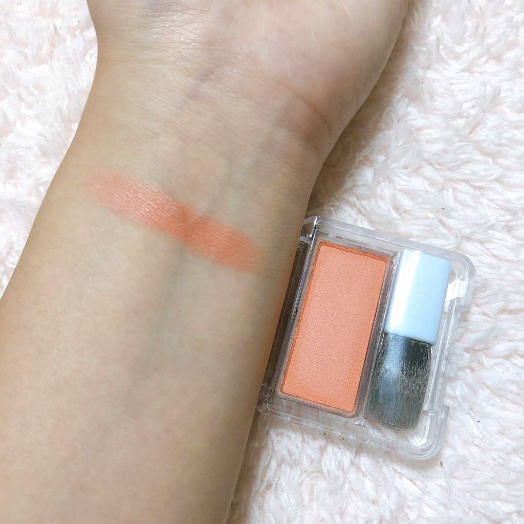 チーク カラー(ブラシ付)/ちふれ/パウダーチークを使ったクチコミ(3枚目)