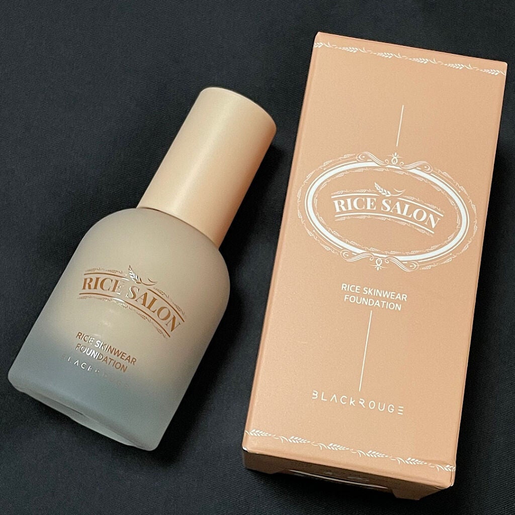 ライススキンウェアファンデーション/BLACK ROUGE/リキッドファンデーションを使ったクチコミ(6枚目)