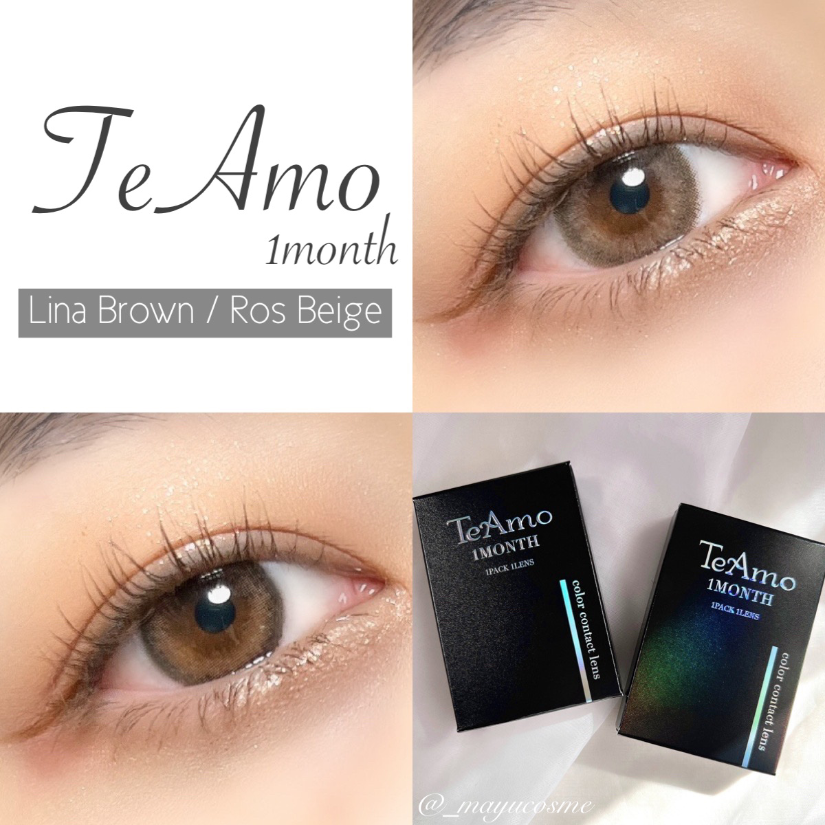 TeAmo 1month/TeAmo/１ヶ月（１MONTH）カラコンを使ったクチコミ（1枚目）