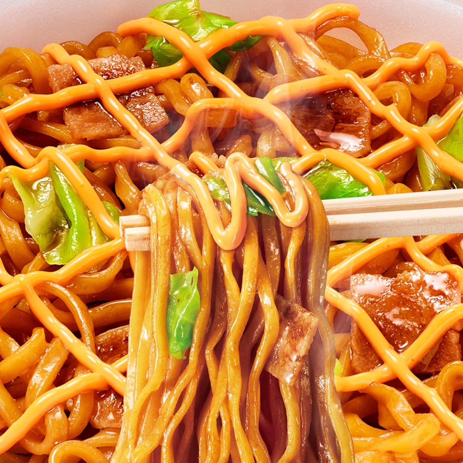 完全メシ 即席麺  日清焼そばU.F.O. 濃い濃いラー油マヨ付き醤油まぜそば