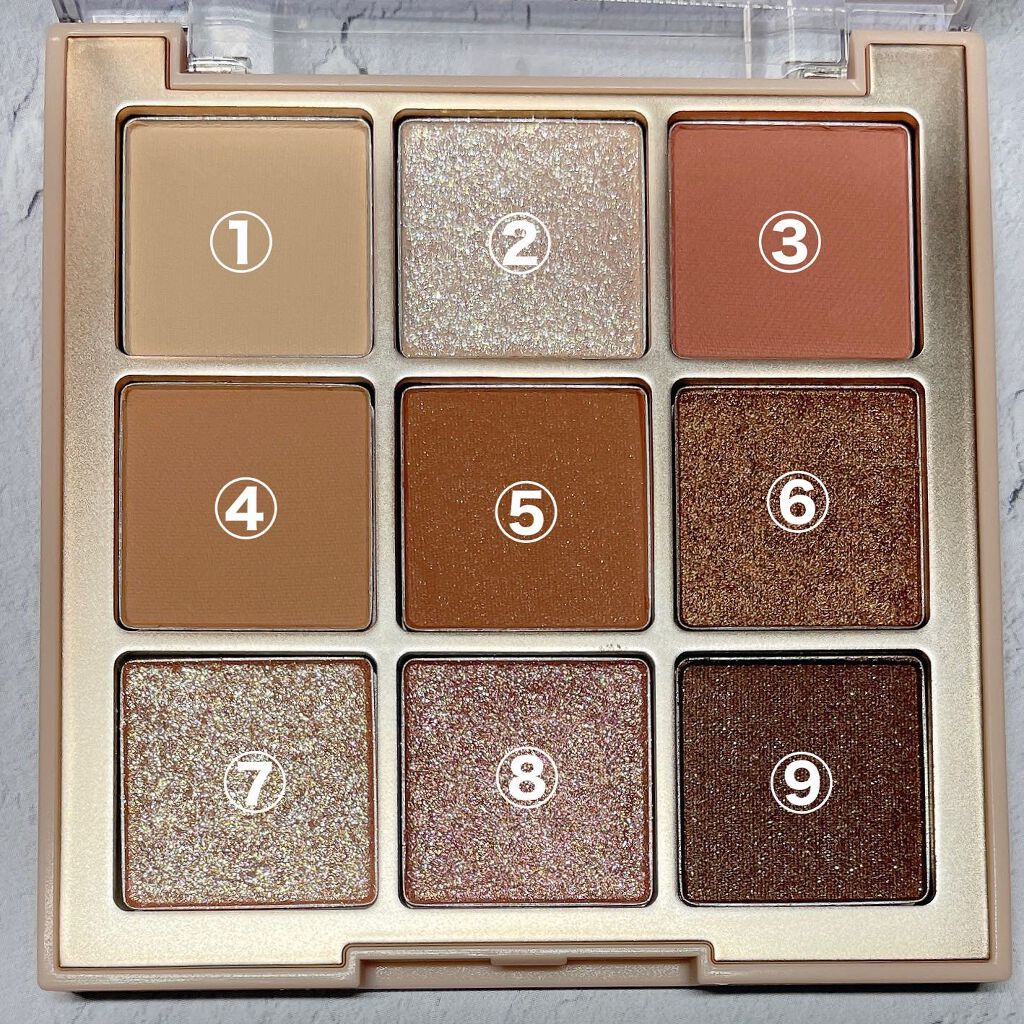 シャドウパレット/dasique/アイシャドウパレットを使ったクチコミ(2枚目)