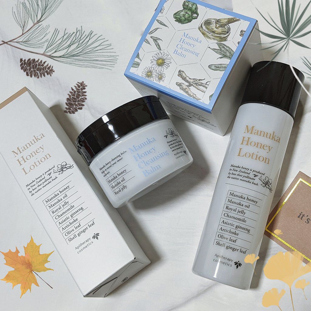 普段から食べるタイプのマヌカハニー摂取してるんだけど
スキンケアにも取り入れてみた🐝🌿
さすが山田養蜂場さんです👏素晴らしかった、、
保湿力抜群、香りは私の大好きなカモミールが入っていてボタニカルな香り
低刺激で超よかった...!!
