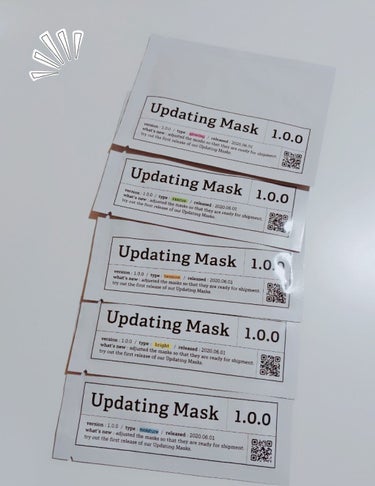 Updating Mask 1.0.0 Type T（毛穴対策）／tension 1セット5枚入り/meol/シートマスク・パックを使ったクチコミ（1枚目）