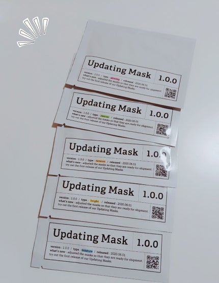 Updating Mask 1.0.0 Type M(保湿)/moisture 1セット5枚入り/meol/シートマスク・パックを使ったクチコミ(1枚目)