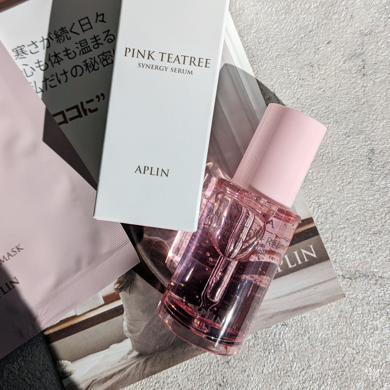 ピンクティーツリーシナジーセラム/APLIN/美容液を使ったクチコミ（2枚目）