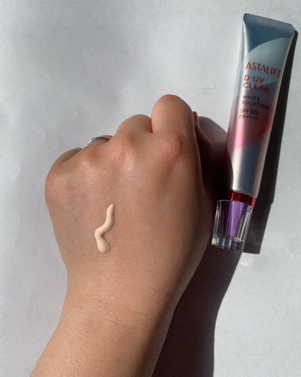 D-UVクリア ホワイトソリューション/アスタリフト/日焼け止めクリームを使ったクチコミ（3枚目）
