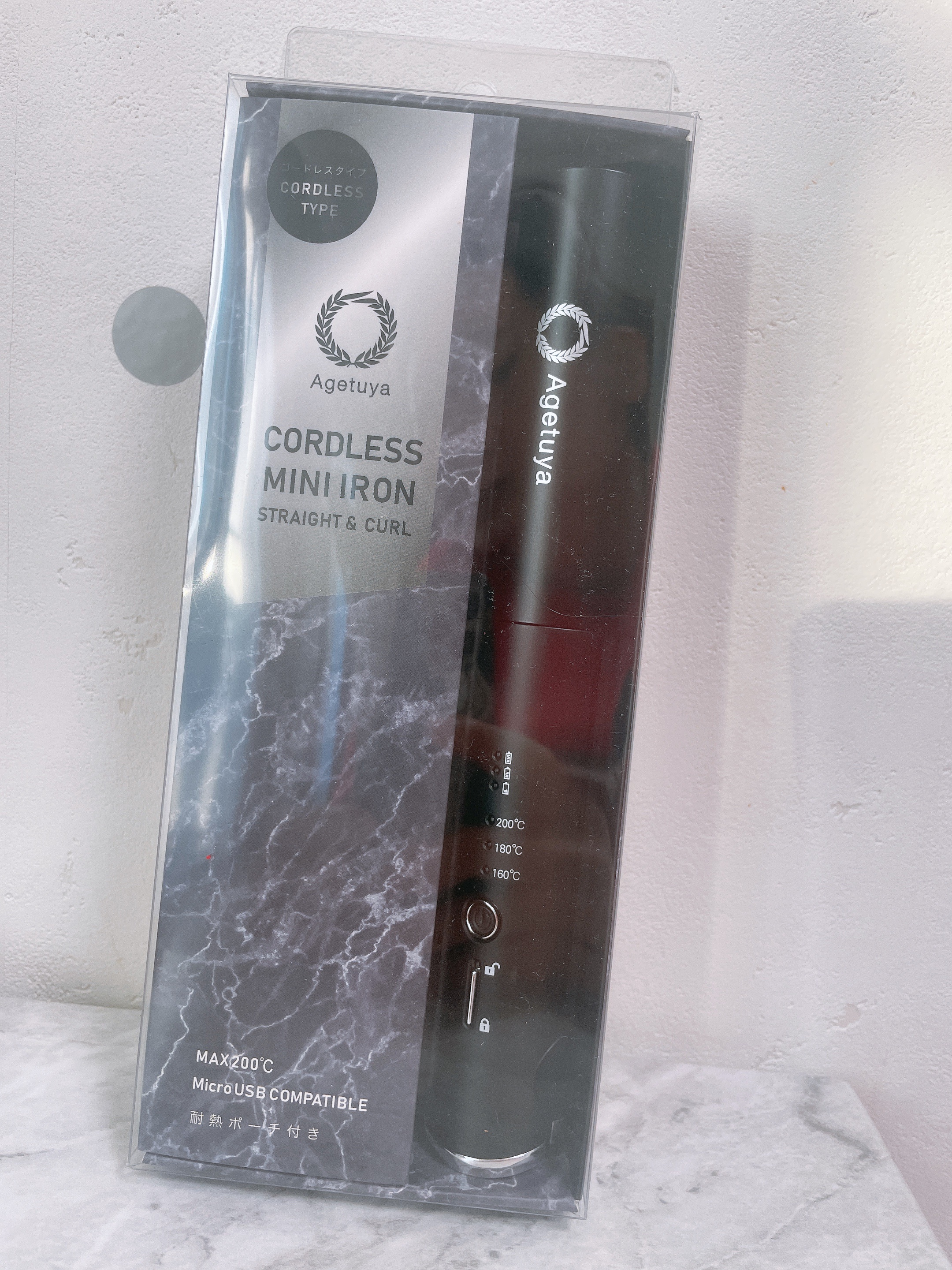 アゲツヤコードレスミニアイロン/agetuya/ストレートアイロンを使ったクチコミ（2枚目）