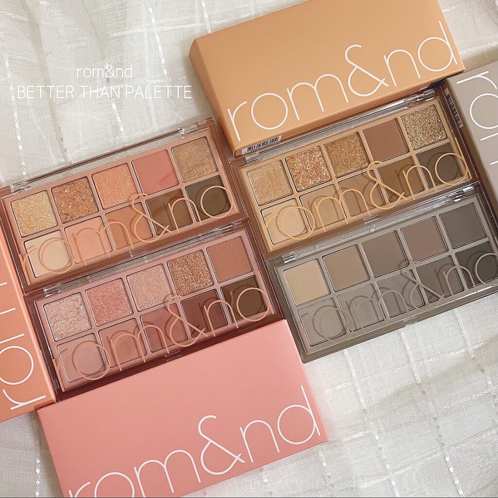 ベターザンパレット/rom&nd/アイシャドウパレットを使ったクチコミ（1枚目）
