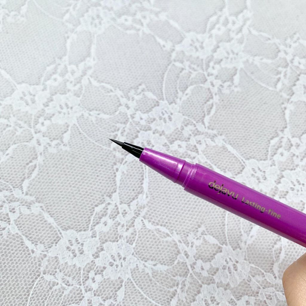 「密着アイライナー」ショート筆リキッド/デジャヴュ/リキッドアイライナーを使ったクチコミ(3枚目)