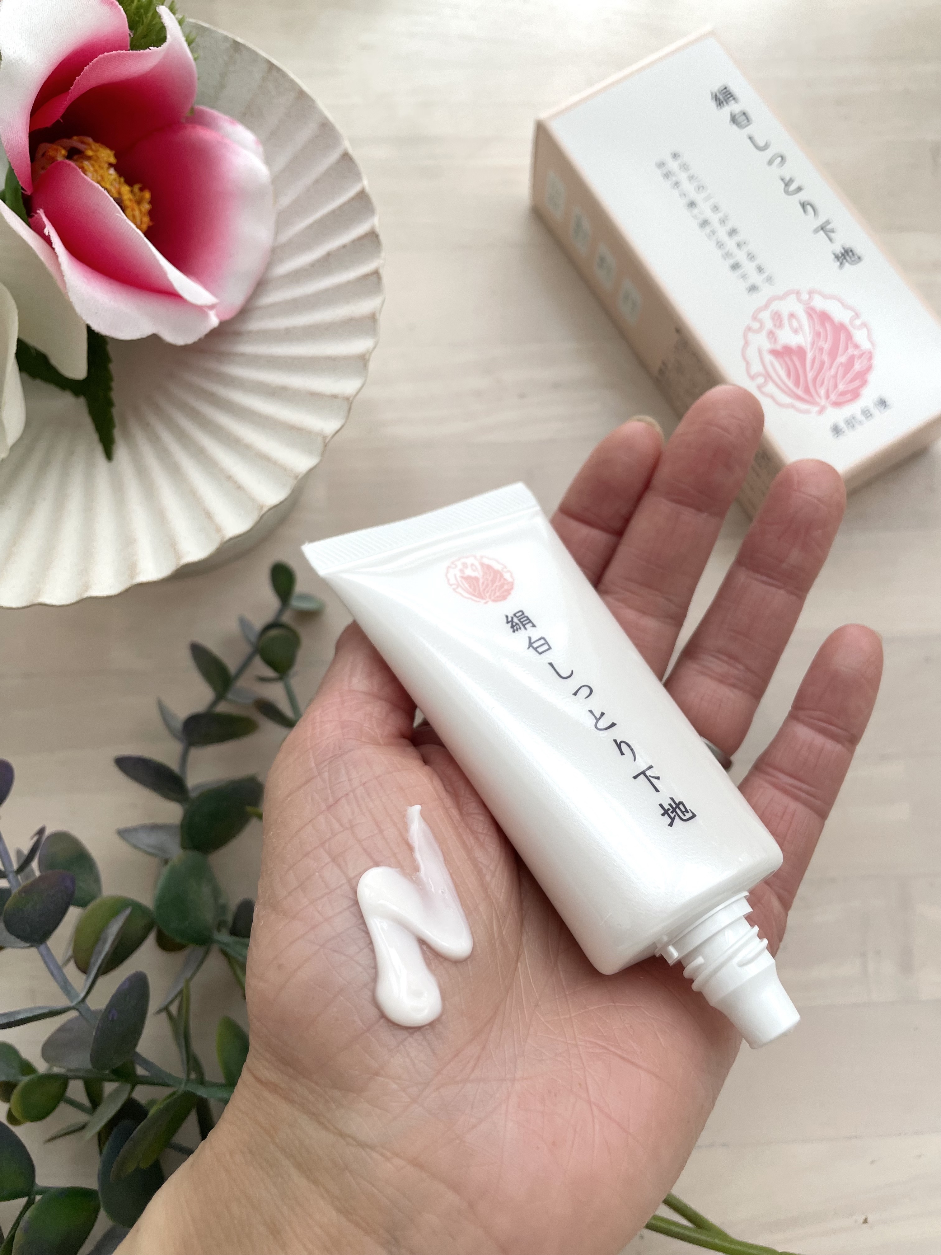 絹白しっとり下地/絹白/化粧下地を使ったクチコミ（3枚目）