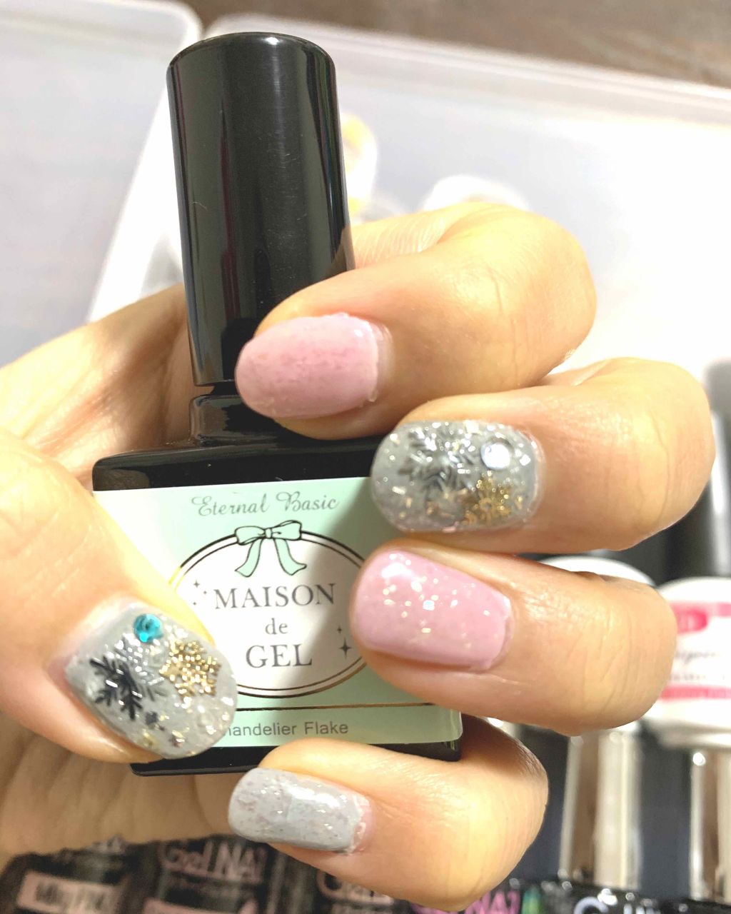 EB ボトルジェル トップ&ベース/eternal basic/ネイルトップコートを使ったクチコミ(2枚目)