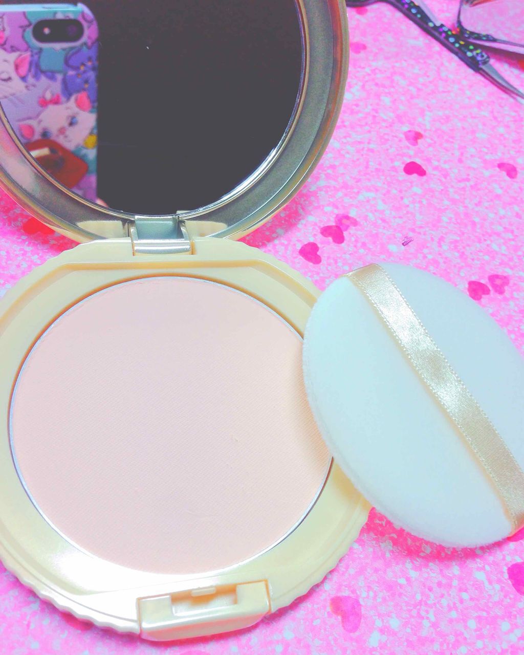 【旧品】マシュマロフィニッシュパウダー ML マットライトオークル/キャンメイク/プレストパウダーを使ったクチコミ（3枚目）