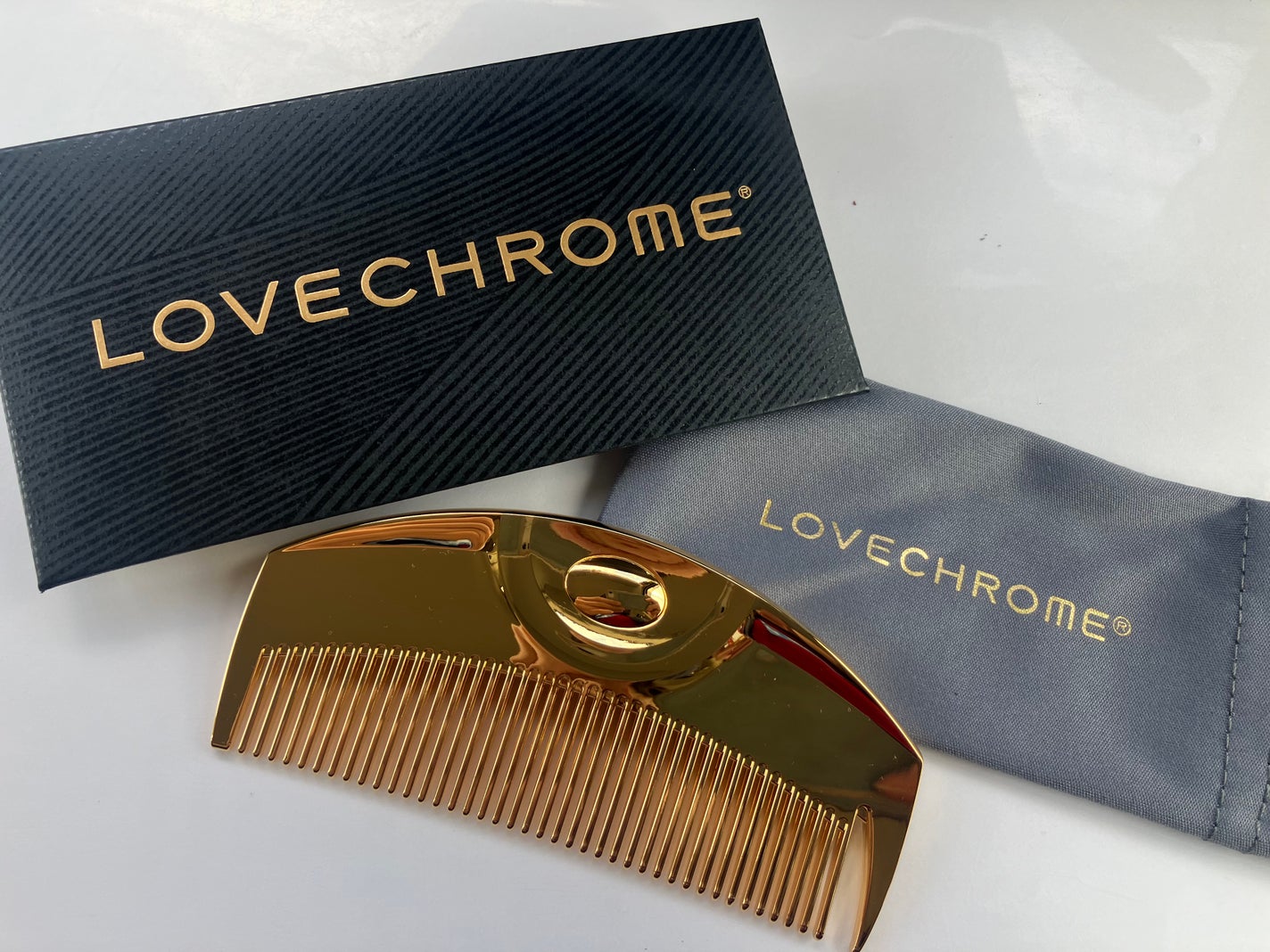 (R)K24GPツキ ゴールド/LOVECHROME/ヘアコームを使ったクチコミ(1枚目)