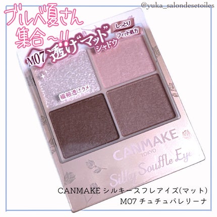 シルキースフレアイズ(マットタイプ)/キャンメイク/アイシャドウパレットを使ったクチコミ(1枚目)