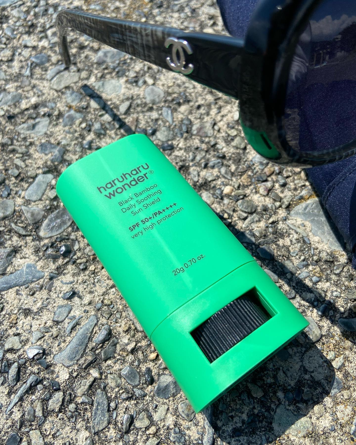 ブラックバンブーデイリー スージングサンシールド 20g SPF 50+/PA++++/haruharu wonder/日焼け止めスティックを使ったクチコミ（1枚目）