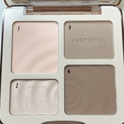 JUDYDOLL メリハリマスターパレット/JUDYDOLL/パウダーハイライトを使ったクチコミ(2枚目)