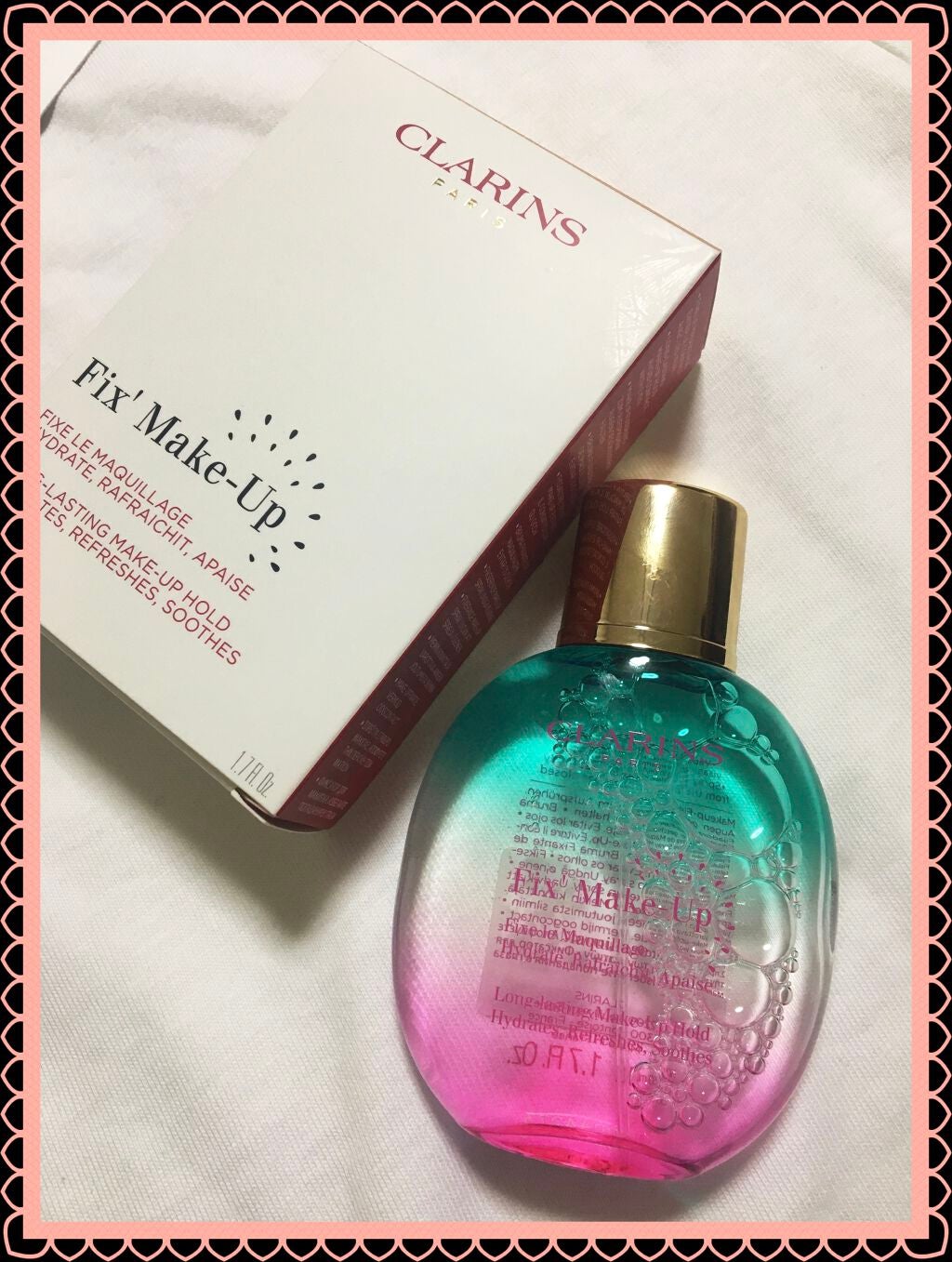 フィックス メイクアップ/CLARINS/ミスト状化粧水を使ったクチコミ(2枚目)