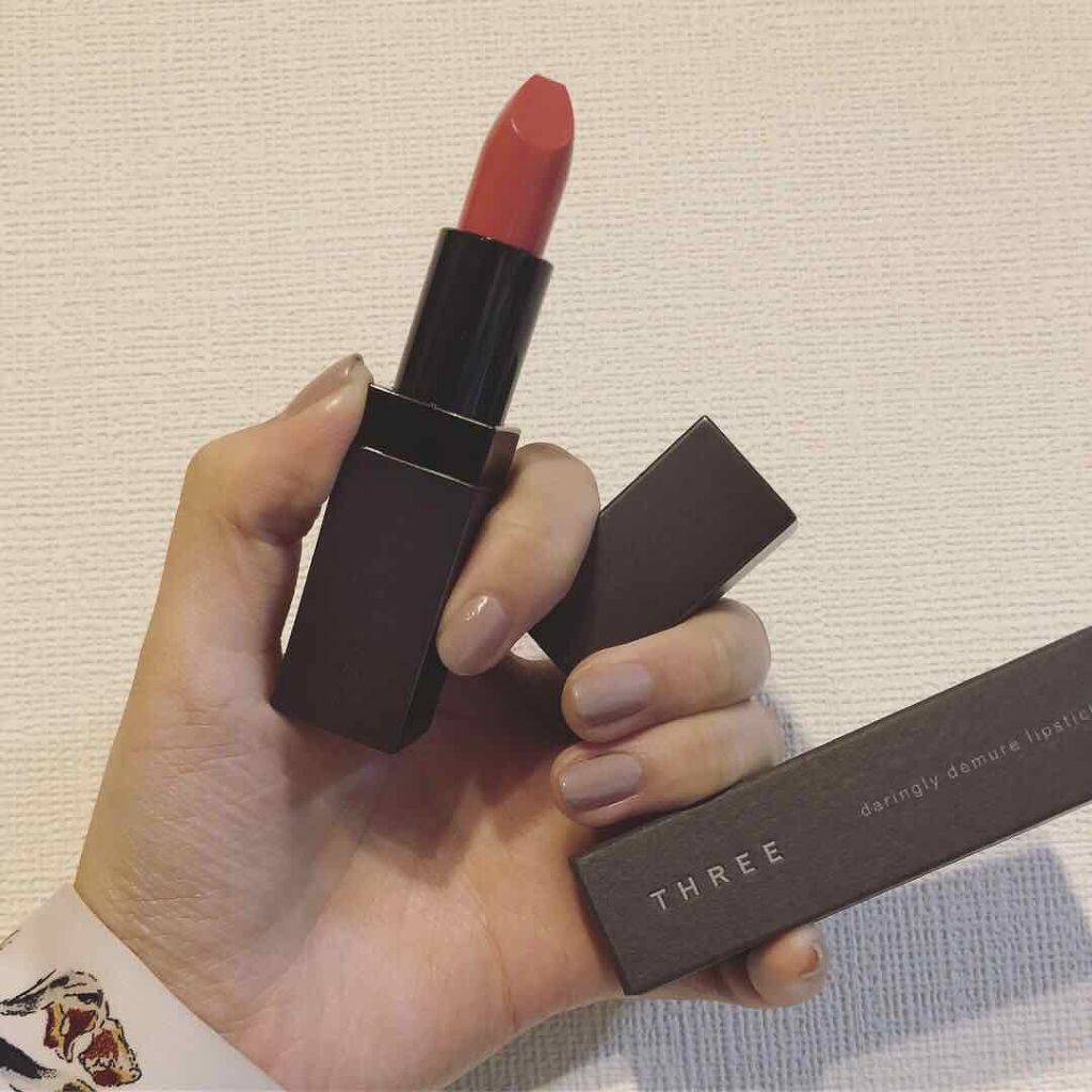 デアリングリィデミュアリップスティック/THREE/口紅を使ったクチコミ（1枚目）