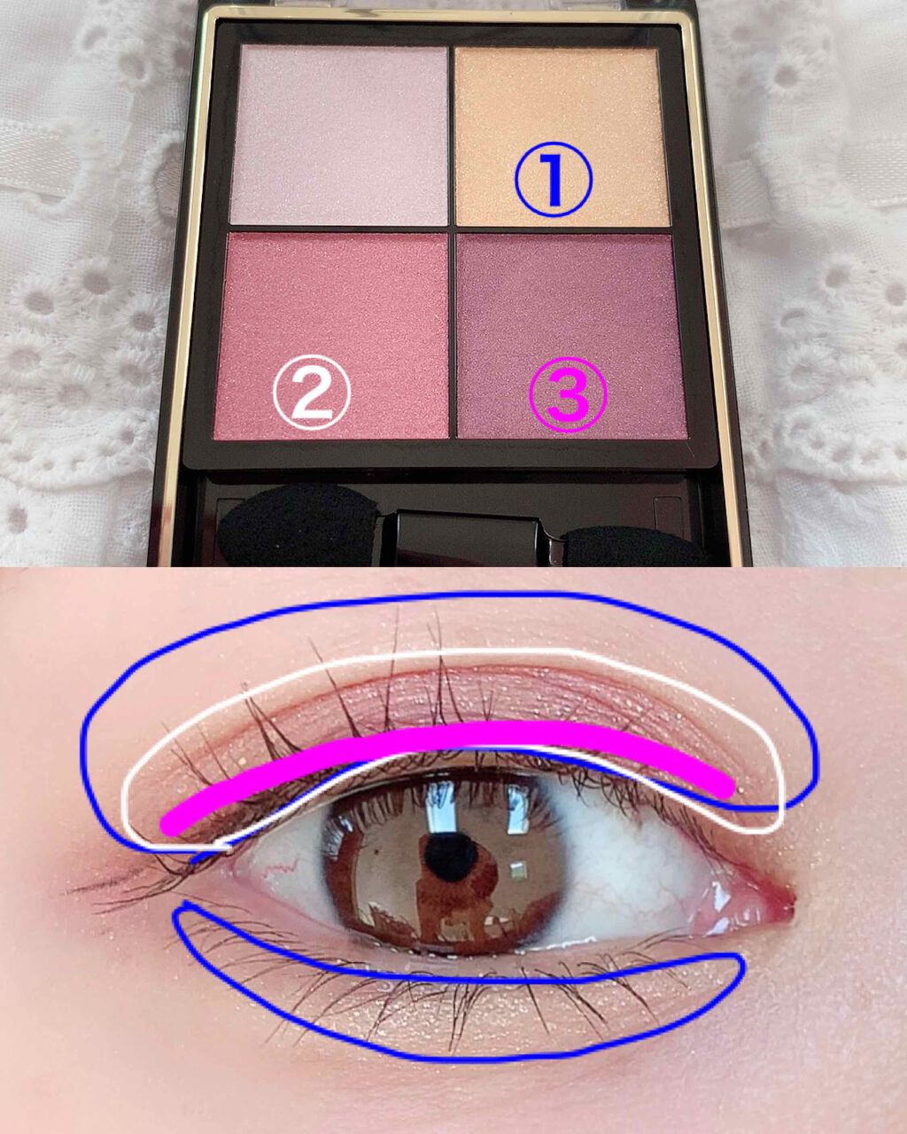 リアルクローズシャドウ/excel/アイシャドウパレットを使ったクチコミ(3枚目)