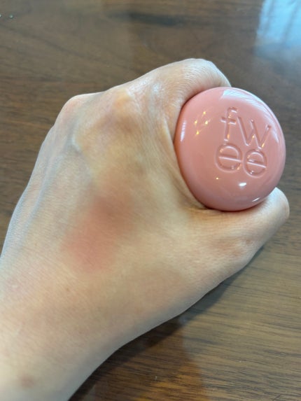 リップアンドチーク ブラーリープリンポット/fwee/口紅を使ったクチコミ(2枚目)