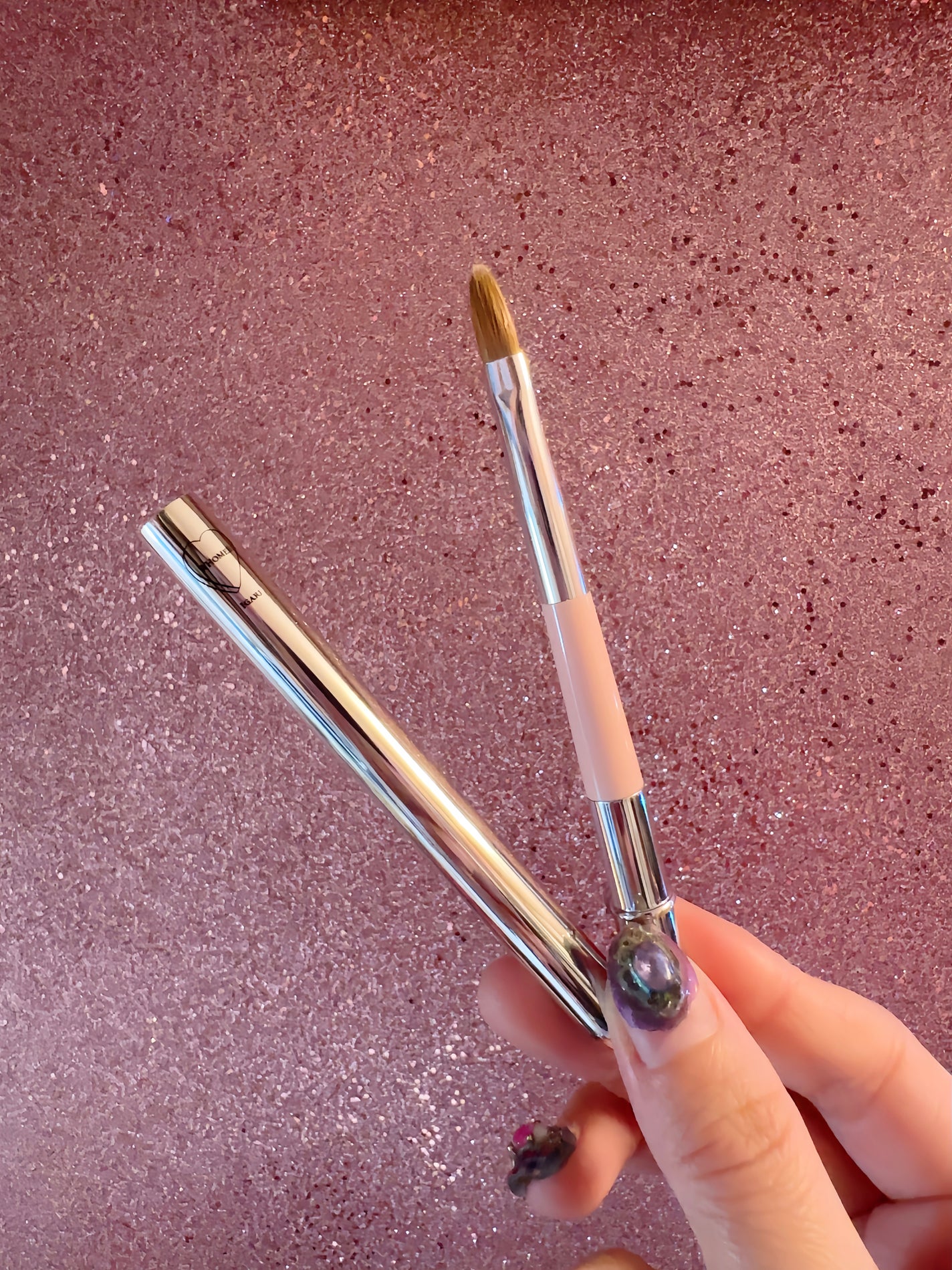 メイクブラシ S 熊野筆 《リップ用》/WHOMEE/メイクブラシを使ったクチコミ(3枚目)