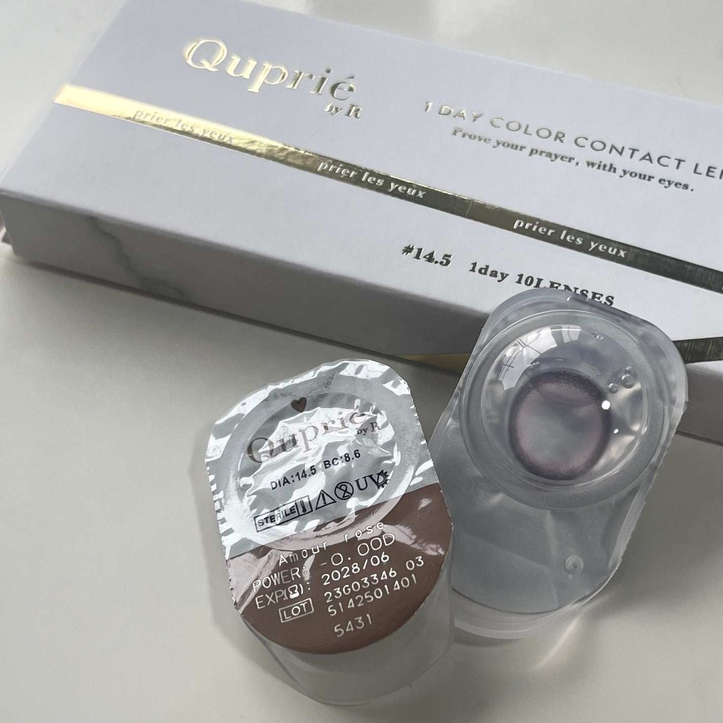 Quprie 1day/Quprié by R/ワンデー(1DAY)カラコンを使ったクチコミ(5枚目)