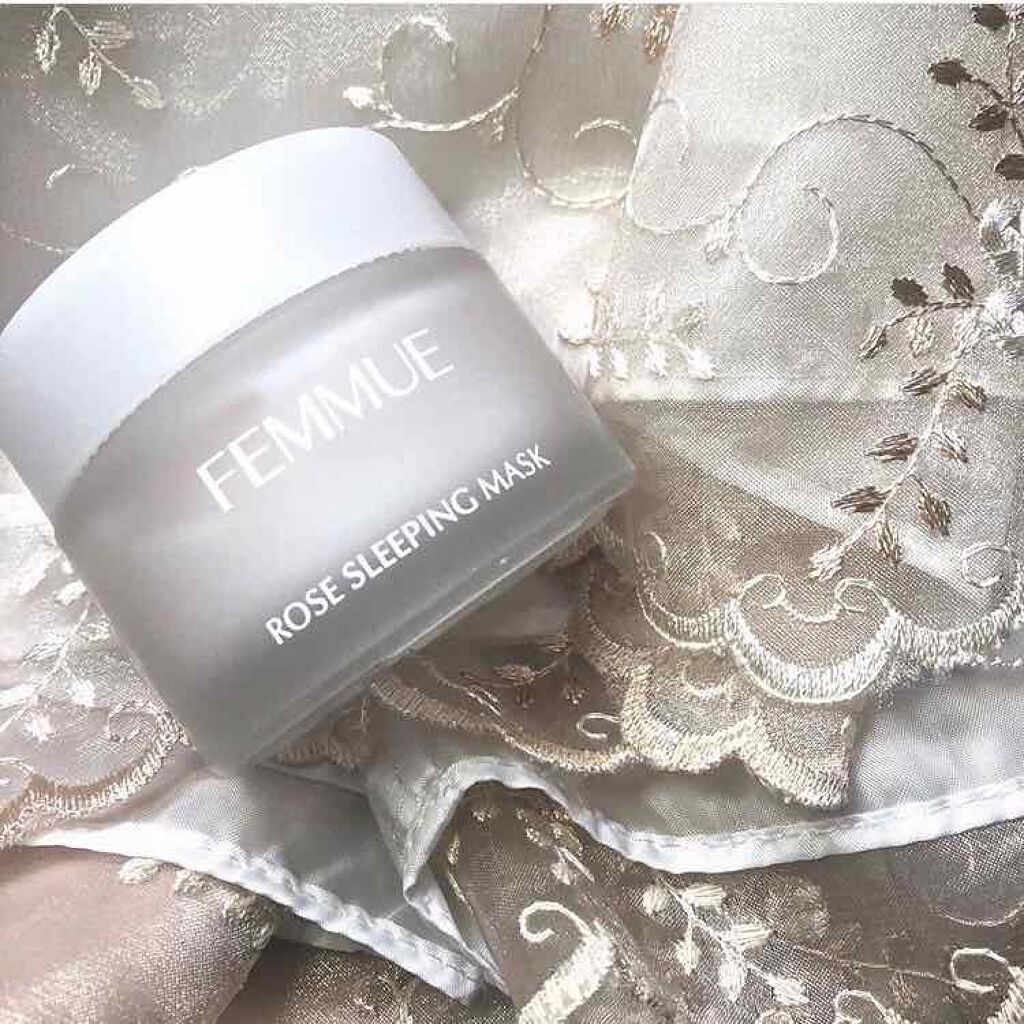 ローズウォーター スリーピングマスク/FEMMUE/フェイスクリームを使ったクチコミ(1枚目)