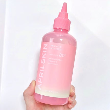 ピンクアロエビタトナー/APRILSKIN/化粧水を使ったクチコミ(5枚目)