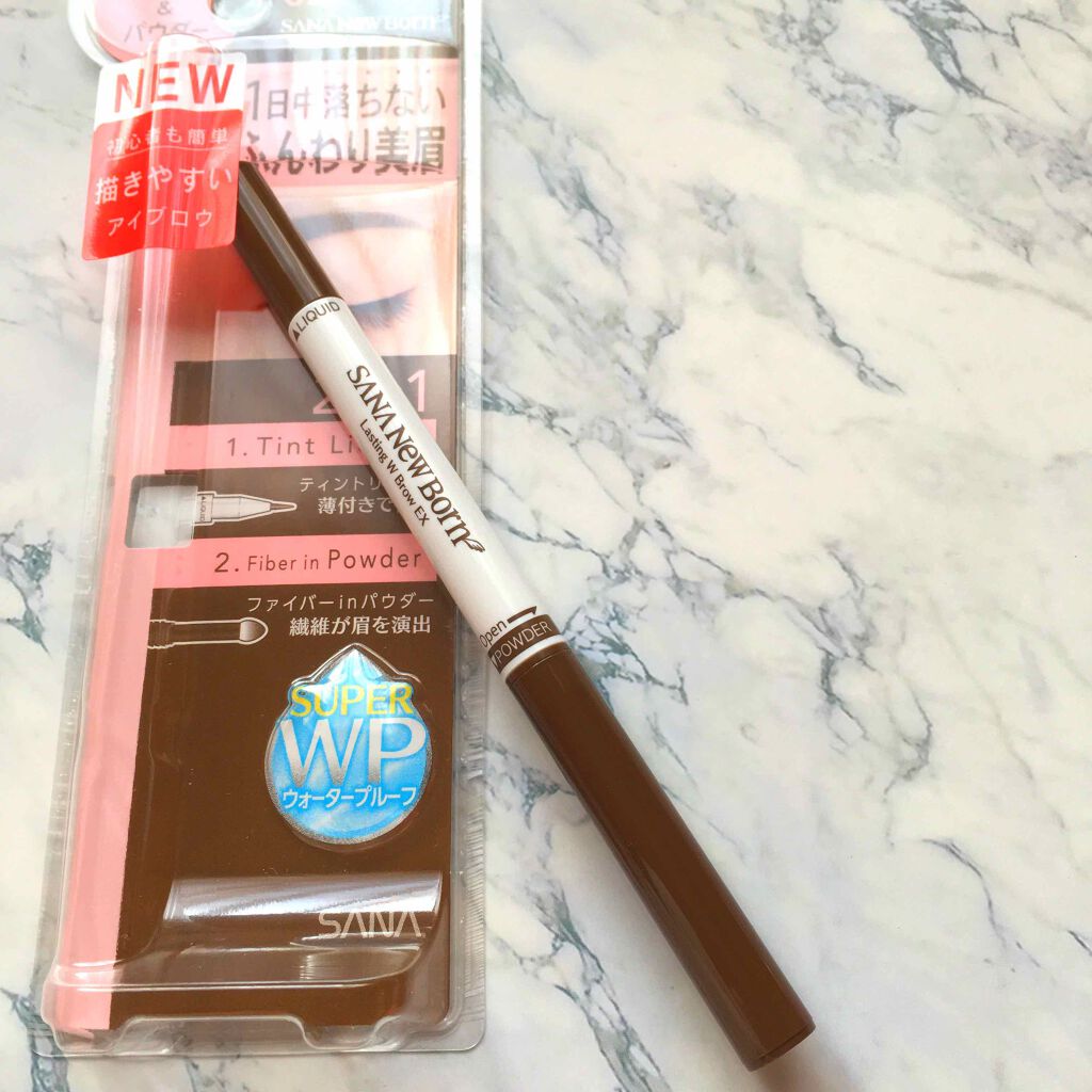 ラスティングWブロウEX N/サナ ニューボーン/リキッドアイブロウを使ったクチコミ(1枚目)