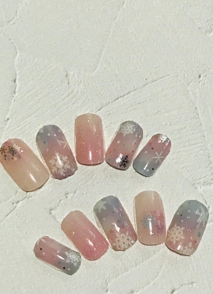 貼るジェルネイル/セリア/ネイルシールを使ったクチコミ(2枚目)