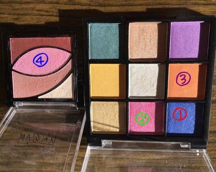 UR GLAM BLOOMING EYE COLOR PALETTE/U R GLAM/アイシャドウパレットを使ったクチコミ(2枚目)